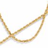 Thumbnail Image 1 of 10K Gold Rope Chain and Bracelet Set