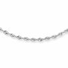 Thumbnail Image 0 of 2.5mm Dual Glitter Rope Chain Necklace in 14K White Gold - 20"