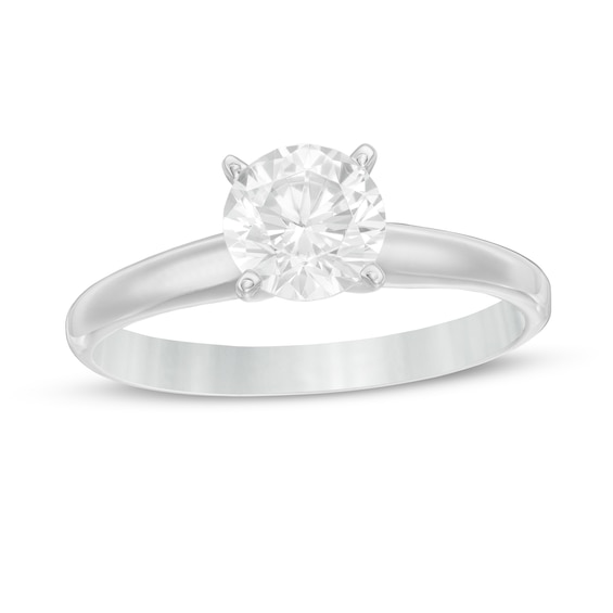 1 CT. Certified Diamond Solitaire Engagement Ring in 14K White Gold (J/I1