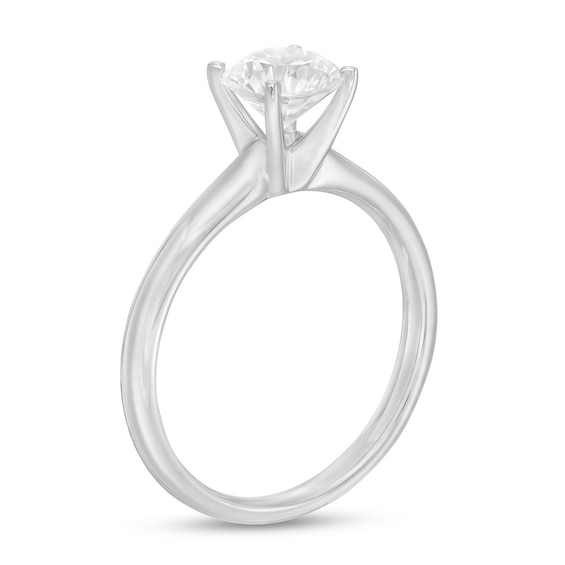 1 CT. Certified Diamond Solitaire Engagement Ring in 14K White Gold (J/I1