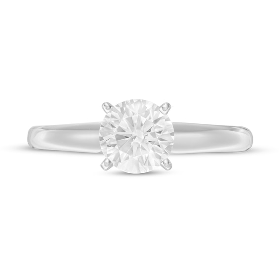 1 CT. Certified Diamond Solitaire Engagement Ring in 14K White Gold (J/I1