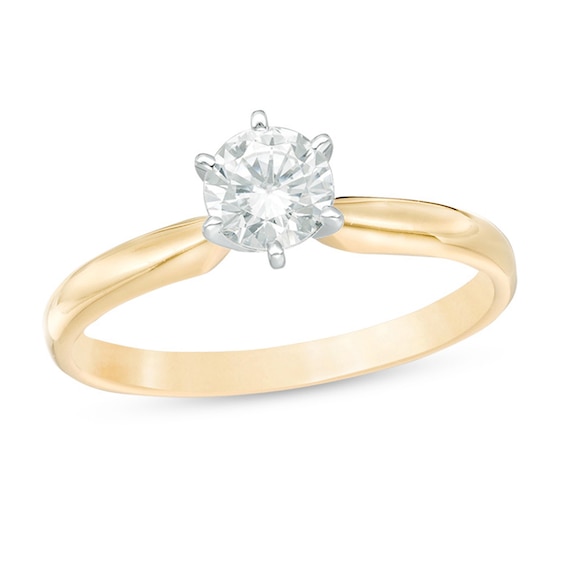CT. Diamond Solitaire Engagement Ring in 14K Gold (I/I2