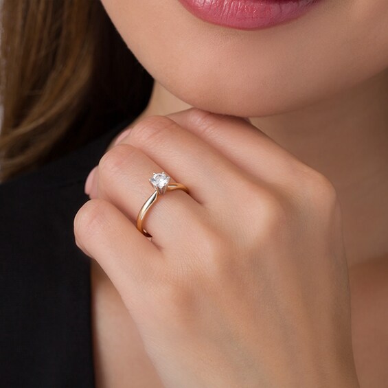 CT. Diamond Solitaire Engagement Ring in 14K Gold (I/I2