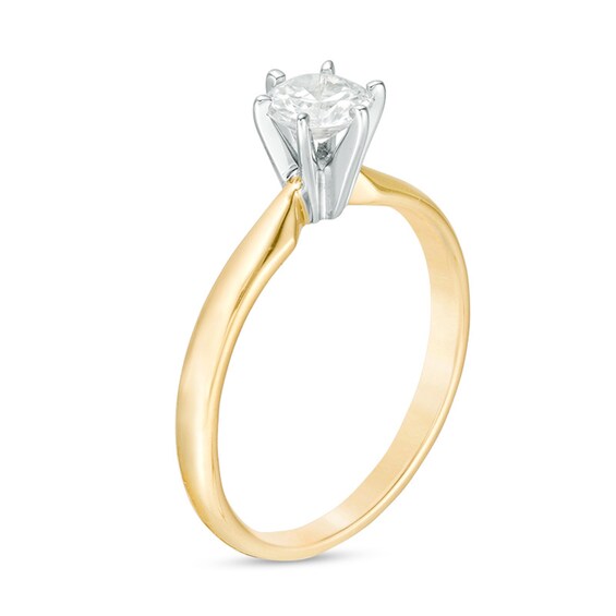 CT. Diamond Solitaire Engagement Ring in 14K Gold (I/I2