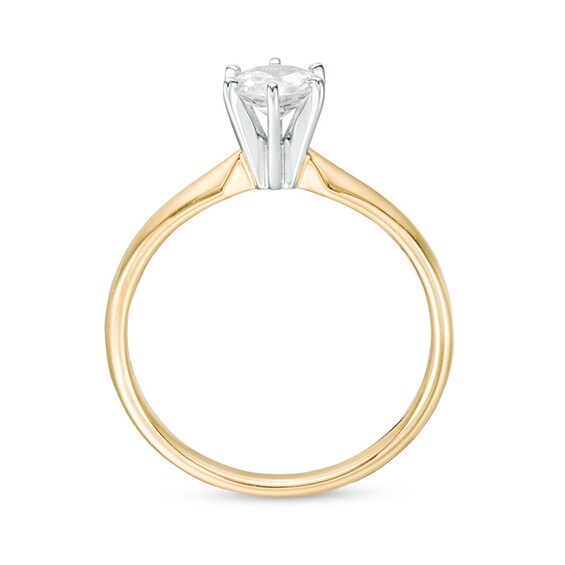 CT. Diamond Solitaire Engagement Ring in 14K Gold (I/I2