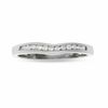 Thumbnail Image 1 of 14K White Gold Contour Band with Diamond Accents