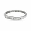 Thumbnail Image 3 of 14K White Gold Contour Band with Diamond Accents