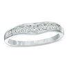 Thumbnail Image 1 of 3/8 CT. T.W. Diamond Contour Band in 14K White Gold