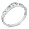 Thumbnail Image 2 of 3/8 CT. T.W. Diamond Contour Band in 14K White Gold