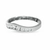 Thumbnail Image 2 of 3/8 CT. T.W. Diamond Contour Band in 14K White Gold