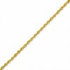 Thumbnail Image 1 of 10K Gold Dual Glitter Rope Chain Anklet - 9.0"