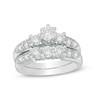 Thumbnail Image 0 of 2 CT. T.W. Diamond Three Stone Bridal Set in 14K White Gold