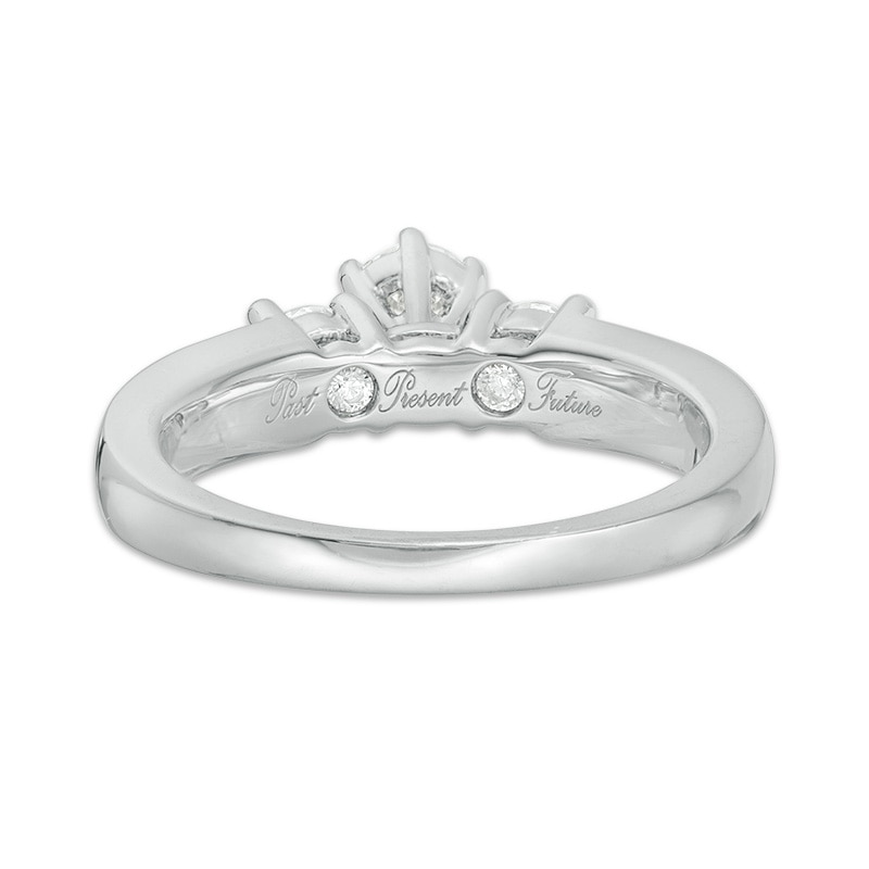 Main Image 3 of 2 CT. T.W. Diamond Three Stone Bridal Set in 14K White Gold