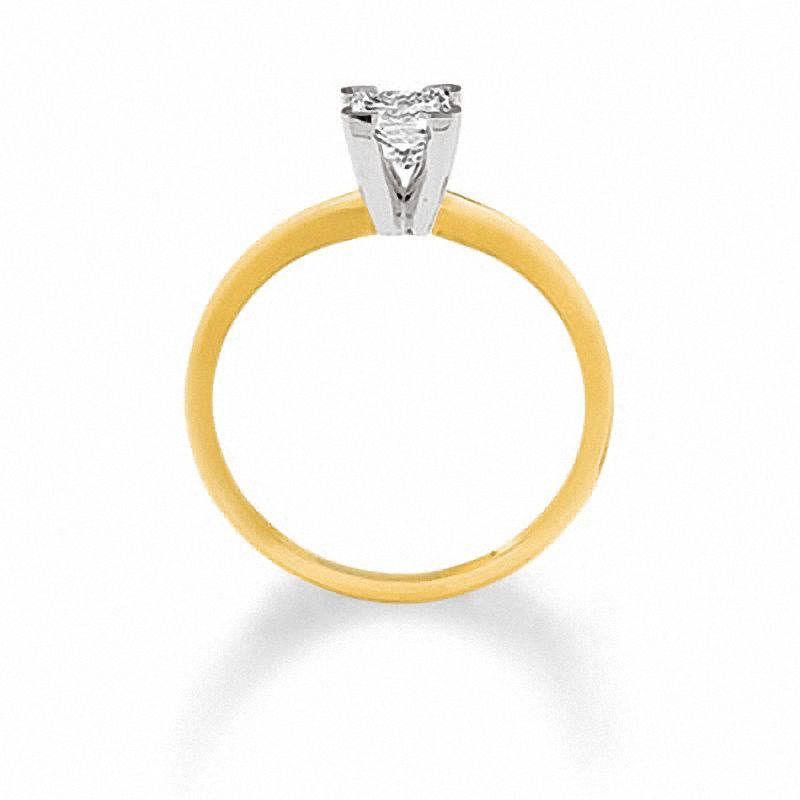 1/5 CT. Princess Cut Diamond Solitaire Engagement Ring in 14K Gold