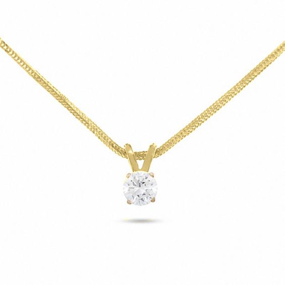 1/2 CT. Certified Diamond Solitaire Pendant in 14K Gold