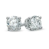 Thumbnail Image 0 of 1/3 CT. T.W. Diamond Solitaire Stud Earrings in 14K White Gold