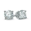 Thumbnail Image 0 of 1/3 CT. T.W. Diamond Solitaire Stud Earrings in 14K White Gold