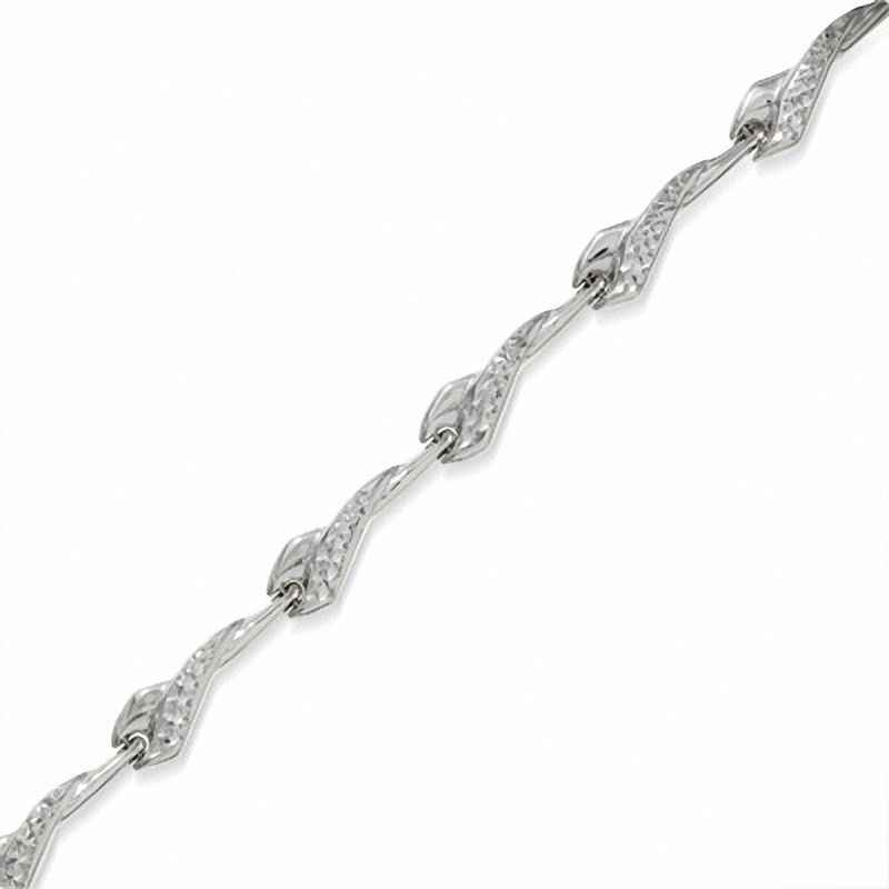 Main Image 1 of 10K White Gold Stampato Bracelet