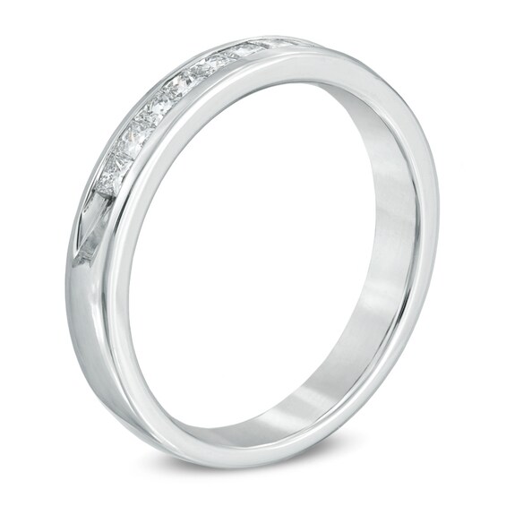 1/2 CT. T.w. Princess-Cut Diamond Band in 14K White Gold