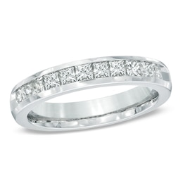 1 CT. T.W. Princess-Cut Diamond Band in 14K White Gold