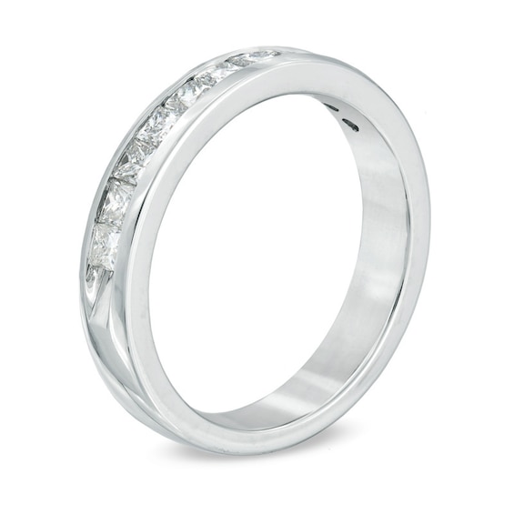 1 CT. T.w. Princess-Cut Diamond Band in 14K White Gold