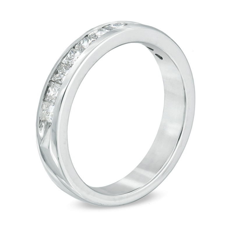 1 CT. T.W. Princess-Cut Diamond Band in 14K White Gold