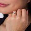 Thumbnail Image 3 of 1/2 CT. Certified Diamond Solitaire Engagement Ring in 14K White Gold