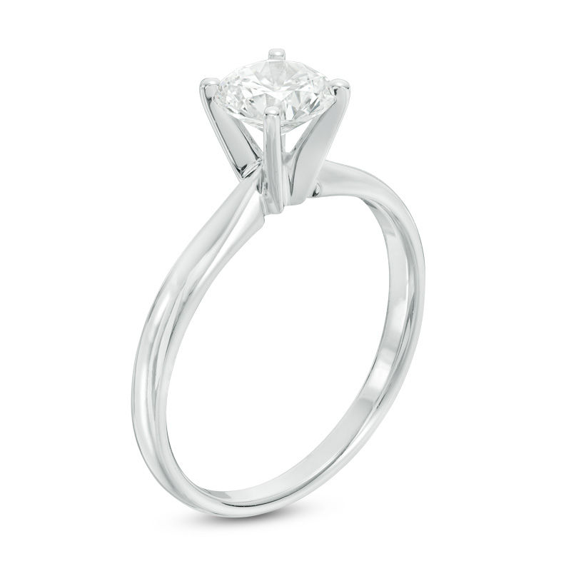 Main Image 2 of 3/4 CT. Certified Diamond Solitaire Engagement Ring in 14K White Gold