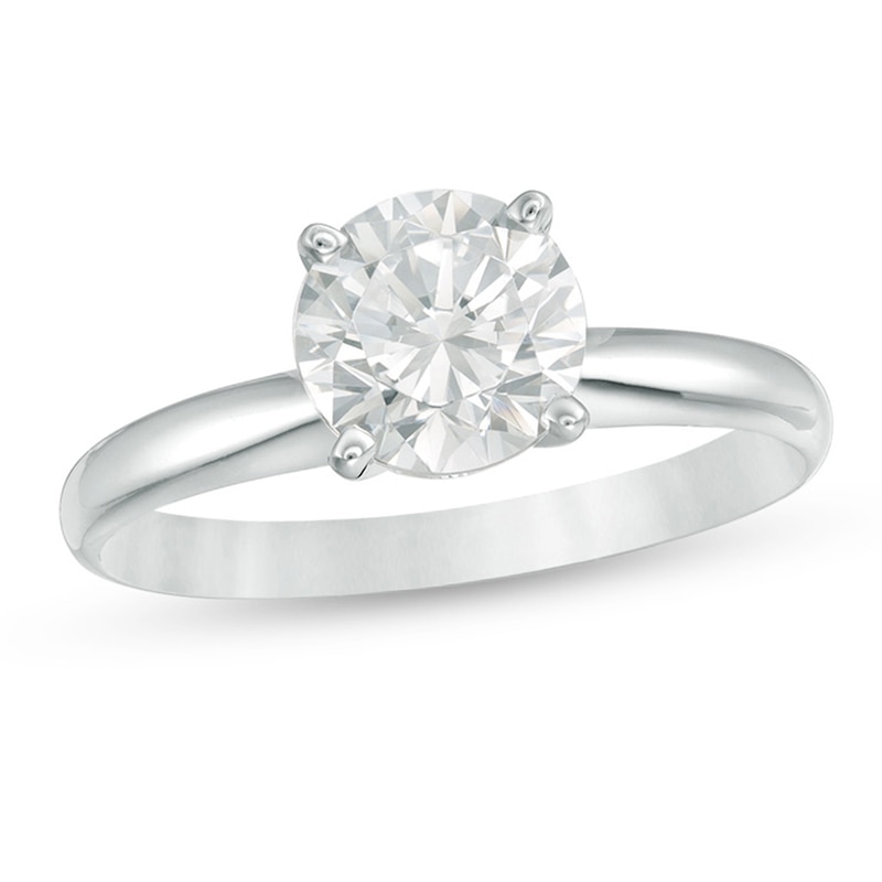 1 CT. Certified Diamond Solitaire Engagement Ring in 14K White Gold (I/I1)