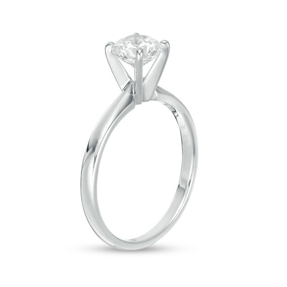 1 CT. Certified Diamond Solitaire Engagement Ring in 14K White Gold (I/I1