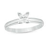 Thumbnail Image 1 of 1/2 CT. Certified Princess-Cut Diamond Solitaire Engagement Ring in 14K White Gold