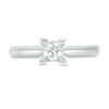 Thumbnail Image 6 of 1/2 CT. Certified Princess-Cut Diamond Solitaire Engagement Ring in 14K White Gold