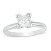 Thumbnail Image 0 of 1 CT. Certified Princess-Cut Diamond Solitaire Engagement Ring in 14K White Gold (I/I1)