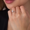 Thumbnail Image 3 of 1 CT. Certified Princess-Cut Diamond Solitaire Engagement Ring in 14K White Gold (I/I1)