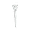 Thumbnail Image 4 of 1 CT. Certified Princess-Cut Diamond Solitaire Engagement Ring in 14K White Gold (I/I1)
