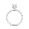 Thumbnail Image 5 of 1 CT. Certified Princess-Cut Diamond Solitaire Engagement Ring in 14K White Gold (I/I1)