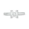 Thumbnail Image 5 of 1 CT. Certified Princess-Cut Diamond Solitaire Engagement Ring in 14K White Gold (I/I1)