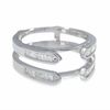 Thumbnail Image 3 of 1/2 CT. T.W. Square-Cut Diamond Solitaire Enhancer in 14K White Gold