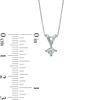 Thumbnail Image 2 of 1/3 CT. Princess Cut Diamond Solitaire Pendant in 14K White Gold