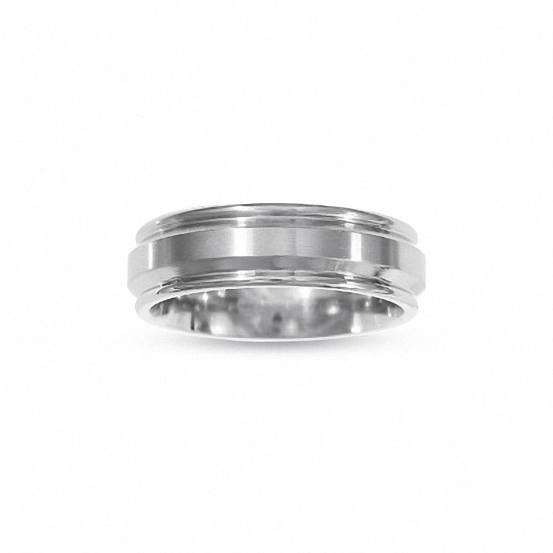Main Image 1 of Stainless Steel Wedding Band - Size 10