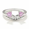 Thumbnail Image 2 of 1/5 CT. T.W. Diamond and Tanzanite Solitaire Enhancer in 14K White Gold