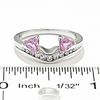 Thumbnail Image 3 of 1/5 CT. T.W. Diamond and Tanzanite Solitaire Enhancer in 14K White Gold