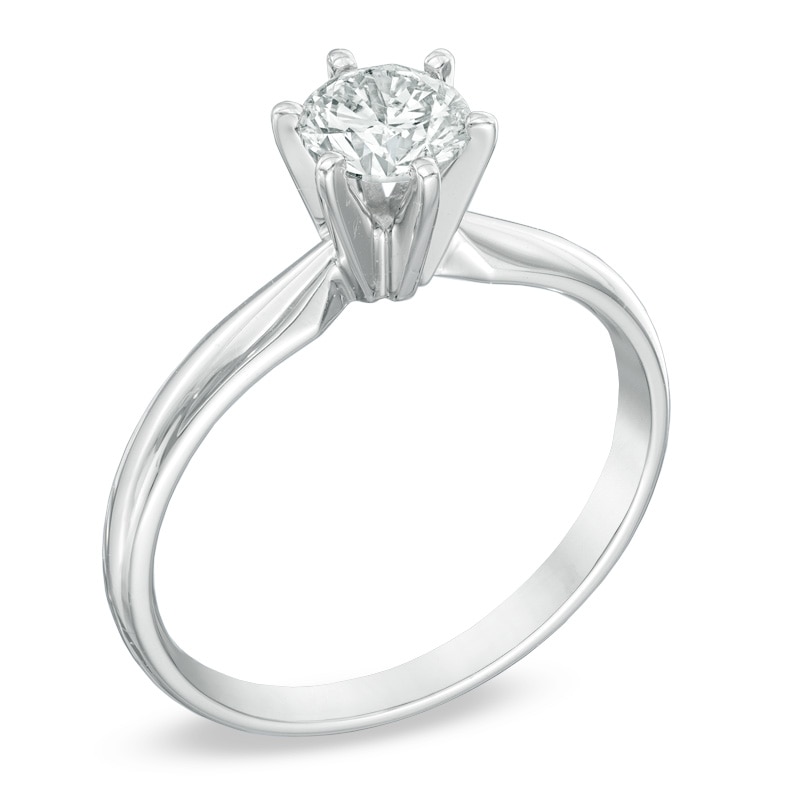 5/8 CT. Diamond Solitaire Engagement Ring in 14K White Gold