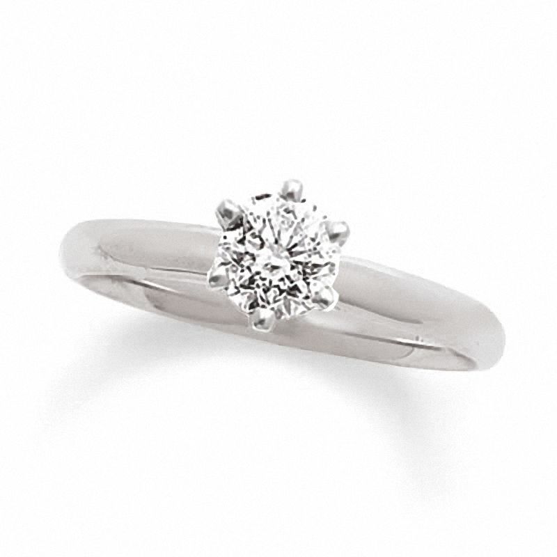 3/4 CT. Diamond Solitaire Engagement Ring in 14K White Gold