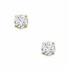 Thumbnail Image 1 of 1/2 CT. T.W. Certified Diamond Solitaire Stud Earrings in 14K Gold
