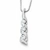Thumbnail Image 1 of Sirena™ 1/2 CT. T.W. Diamond Three Stone Pendant in 14K White Gold