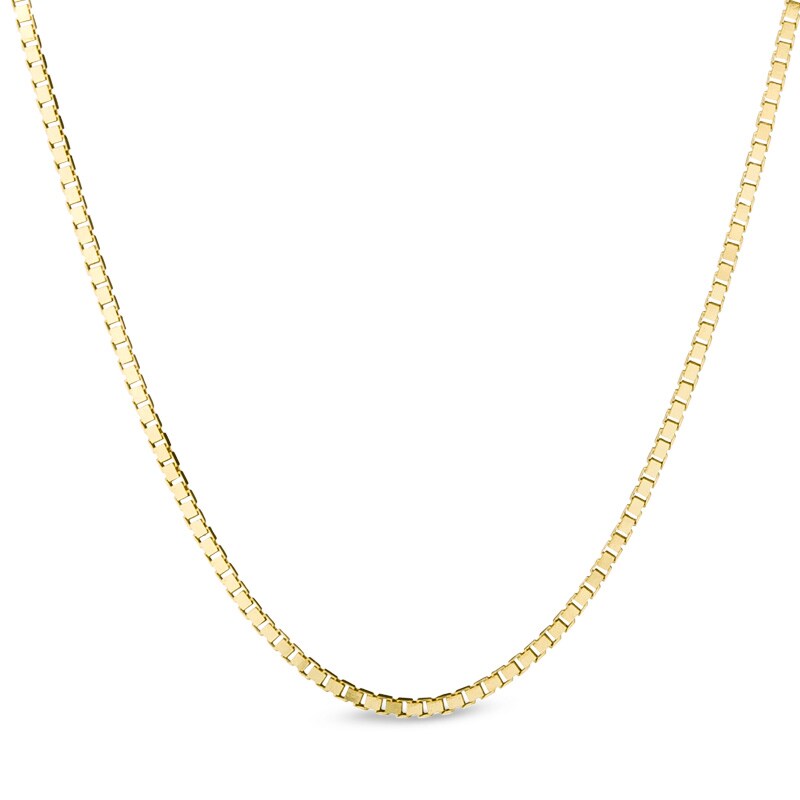 Main Image 1 of 0.52mm Box Chain Necklace in 14K Gold - 18"