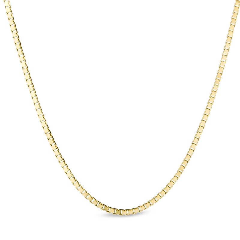 0.52mm Box Chain Necklace in 14K Gold - 18"