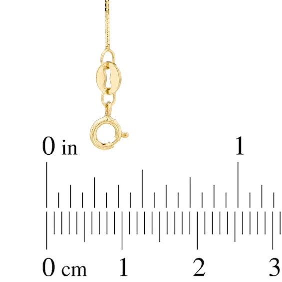 0.52mm Box Chain Necklace in 14K Gold