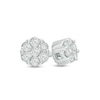 Thumbnail Image 0 of 1/5 CT. T.W. Multi-Diamond Flower Stud Earrings in 10K White Gold